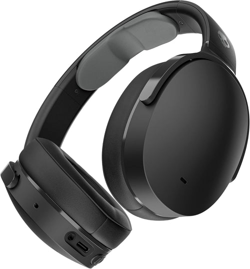 Skullcandy Hesh ANC Wireless Over-Ear Bluetooth Headphones, GRADE C Active Noise Cancelling, Up to 22 Hrs Battery, Foldable Lightweight Design, Microphone for iPhone Android - True Black