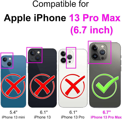 for iPhone 13 Pro Max 5G 6.7" Case, PU Leather Wallet Book Flip Folio Stand View Cover Pouch Compatible with iPhone 13 Pro Max Phone Case (Cat and Tiger)