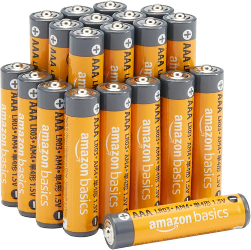 Amazon Basics 18-Pack AAA Alkaline High-Performance Batteries, 1.5 Volt, 10-Year Shelf Life