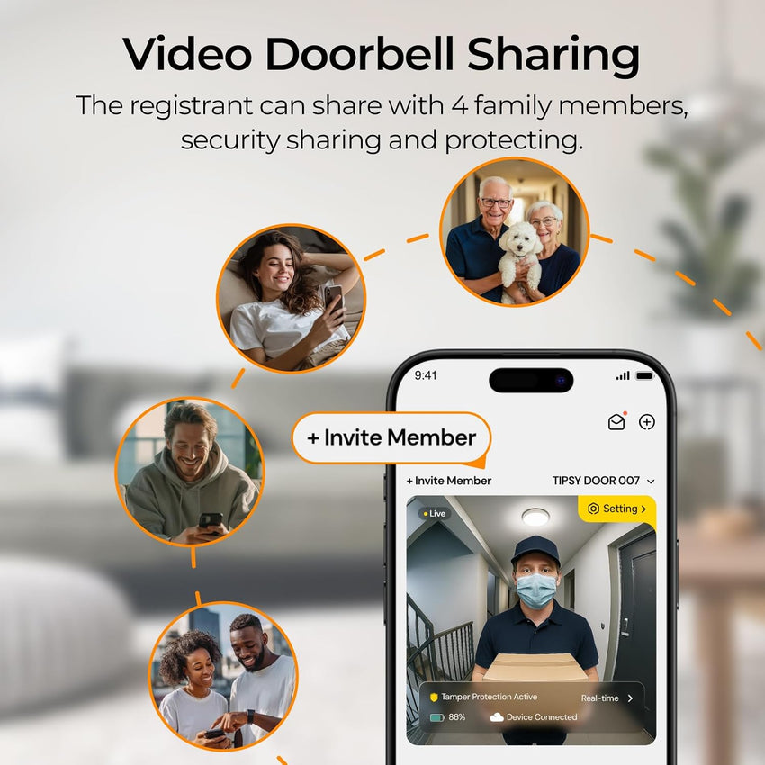 Video Doorbell Camera Wireless Battery and Solar Powered,Doorbell Wireless with Chime No Monthly Fee,Supports 2.4/5GHz Wifi,Two Way Audio,PIR Motion Detection,Instant Alerts,SD Card & Cloud Storage