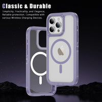 Ethanger for iPhone 13 Pro Max Case Shockproof Military Grade Protective Cover Compatible with MagSafe Heavy Duty Hard Back TPU Bumper Magnetic Phone Case, Light Purple