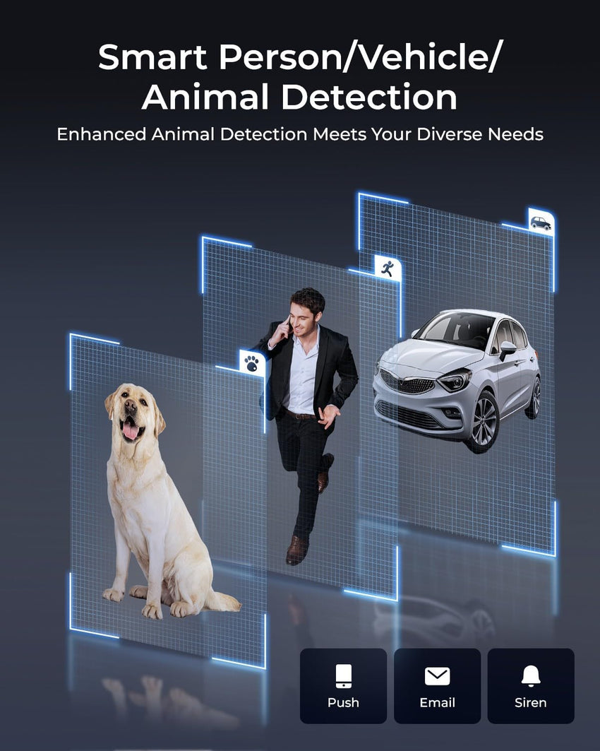 Reolink 4K PTZ PoE Home Security Camera Outdoor with Spotlights, Person/Vehicle/Pet Detection, 5X Optical Zoom, 360^0 Pan 90^0 Tilt Color Night Vision, Auto Tracking, Two-Way Audio (823S1 3D Zoom)