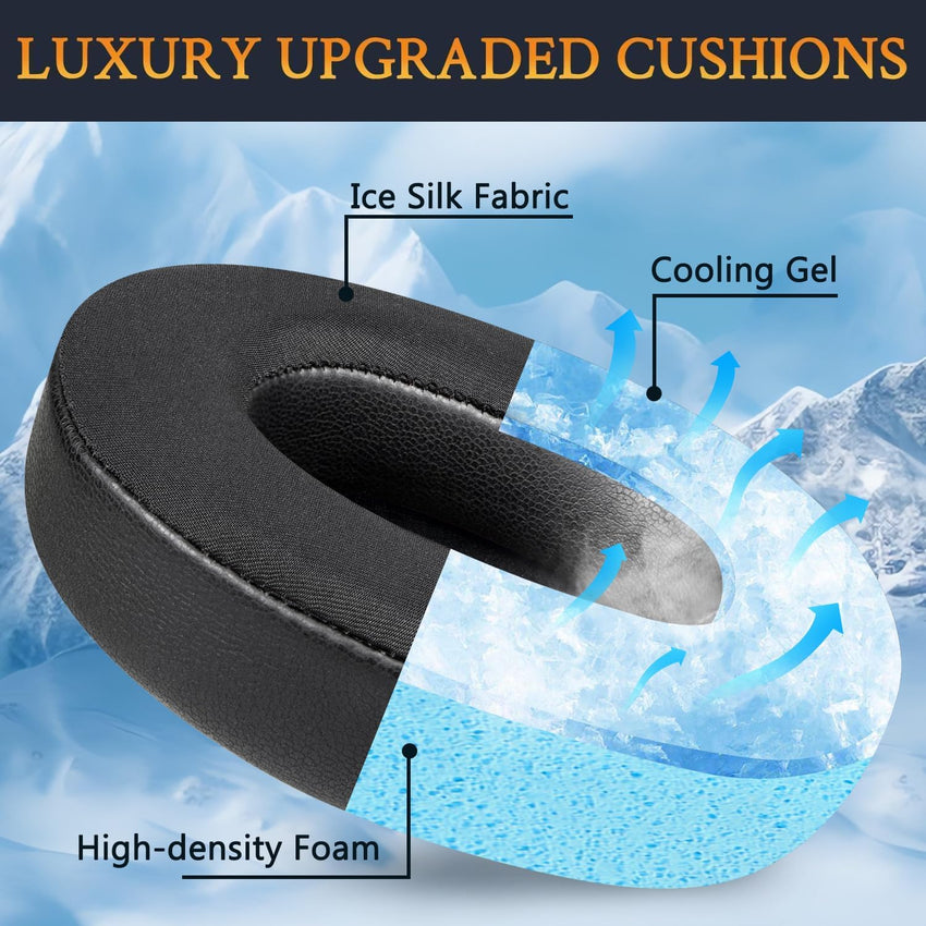 SOULWIT Cooling Gel Replacement Earpads for Microsoft Xbox Wireless/Wired, Xbox Wireless (2024 Version) Headphone, Ear Pads Cushions for Xbox Stereo 20th Anniversary Special Edition Headset