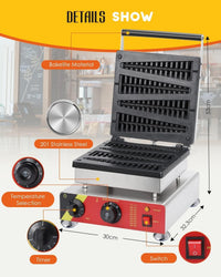 USED CGoldenWall NP-501 4pcs Commercial Waffle Toaster waffle maker No-stick waffle baker Waffle machine Waffle Iron machine (Lolly) 220V CE Certification