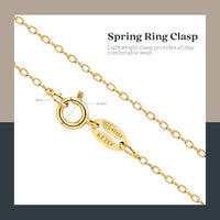 KEZEF 18ct Gold over Sterling Silver 1.3 mm Cable Chain for Women or Men - 925 Silver Italian Necklace Chain - Hypoallergenic and Tarnish Resistant - 30 Inches | 75 cm