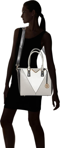 Miss Lulu Handbags for Women Color Block Match Shoulder Bag Lightweight Handbag Medium Top-Handle Bag