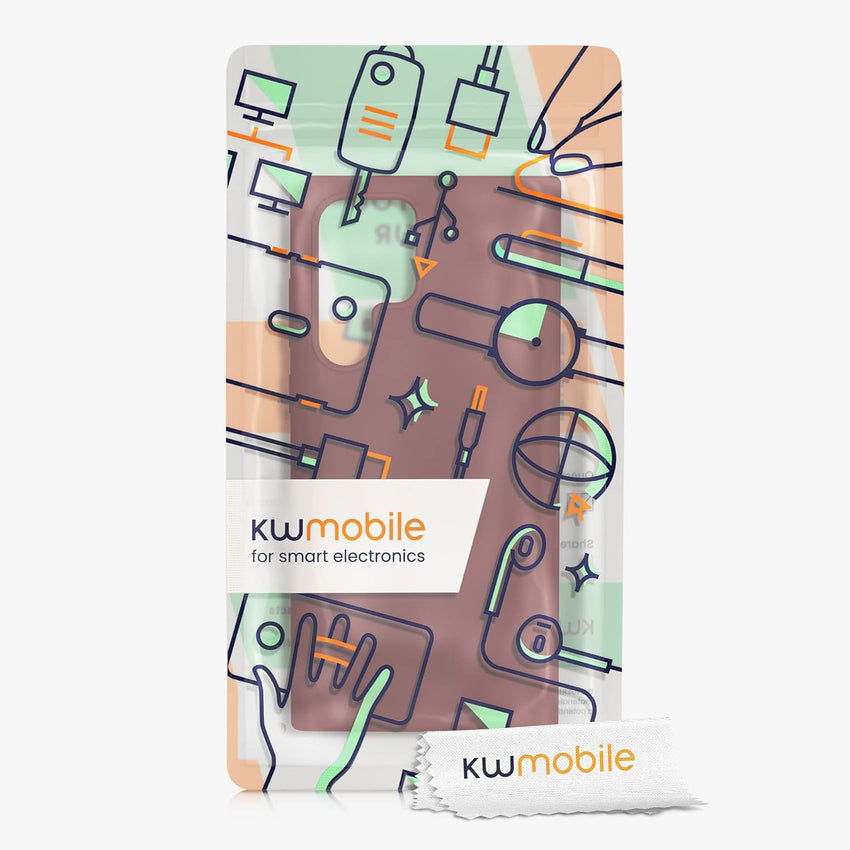 kwmobile Case Compatible with Samsung Galaxy S22 Ultra Case - TPU Silicone Phone Cover with Soft Finish - Bordeaux Violet