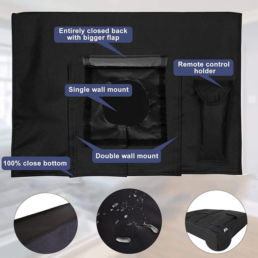 Outdoor TV Cover 600D Waterproof with Clear Front Screen â 22â24in