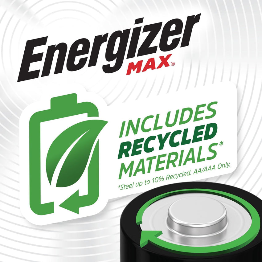 Energizer Max - AA Batteries (14 Pack) - Double A 1.5V Battery - Long Lasting Alkaline Power for Everyday Devices - 100% Recyclable Plastic Free Packaging - 10 Year Shelf Life [Amazon Exclusive]