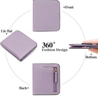 RFID Blocking Leather Bi-Fold Wallet Compact with ID Window & Coin Pocket Ã¢ÂÂ Small