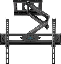 PERLESMITH TV Wall Bracket for 26-60 inch TVs, Swivel Tilt TV Bracket with Tool-free Tilt Adjustment and Spirit Level, Wall Mount Supports up to 40kg, Max VESA 400x400mm PSMFK10