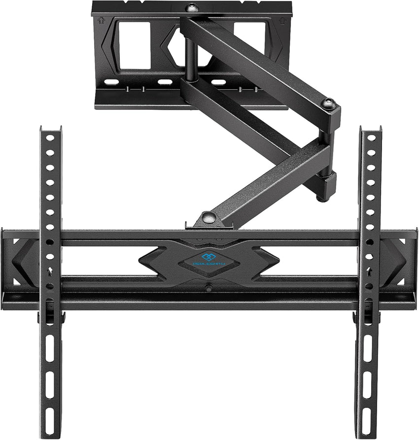 PERLESMITH TV Wall Bracket for 26-60 inch TVs, Swivel Tilt TV Bracket with Tool-free Tilt Adjustment and Spirit Level, Wall Mount Supports up to 40kg, Max VESA 400x400mm PSMFK10