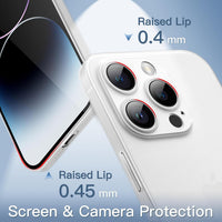 JETech Ultra Slim Case for iPhone 14 Pro Max 6.7-Inch, Camera Lens Full Protection, Lightweight Matte Finish PP Hard Minimalist Cover, Support Wireless Charging (Frosted Clear)
