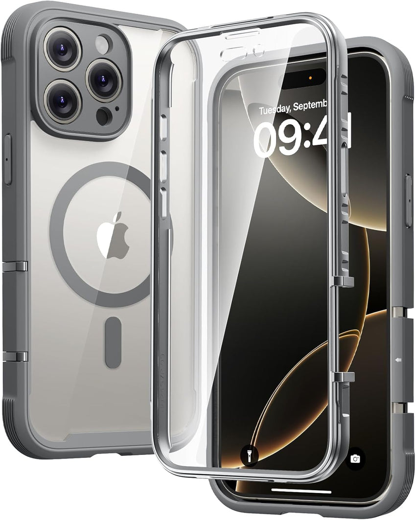 Diaclara Magnetic for iPhone 16 Pro Case, Compatible with MagSafe Built-in Shockproof Protective Protector, Upgraded [Full Camera Protection] Phone Cover Case for iPhone 16 Pro 6.3" (Natural)