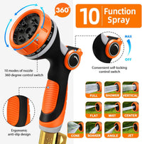 Expandable Garden Hose Flexible Retractable 10âFunction Spray â 50ft