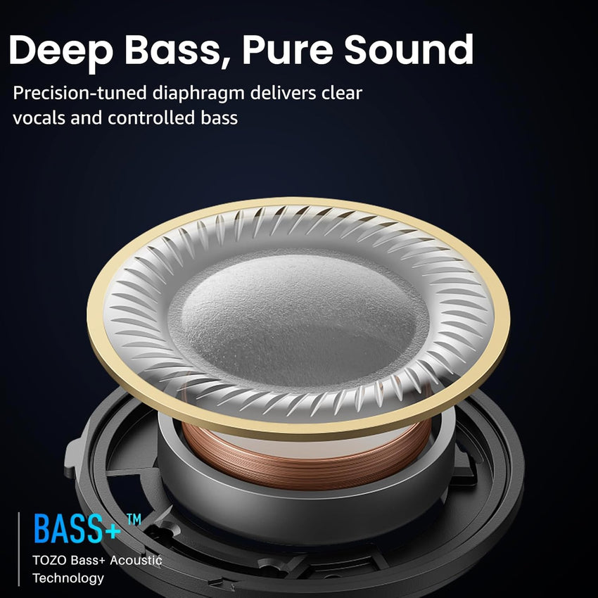 TOZO A1 Wireless Earbuds, Bluetooth 5.3 Earphones, Support APP EQ Setting, 30H Long Playtime, Ear Buds with HiFi Stereo Sound, Light-Weight Wireless Earphones, IPX5 Waterproof