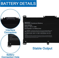BK03XL HSTNN-LB7S UB7G Battery for HP Pavilion X360 14-BA 14M-BA Series 14-BA253CL 14M-BA114DX 14M-BA011DX 14-BA1XX 14-BA2XX 14-BA153CL 14-BA125CL 14M-BA013DX 14-BA175NR 14M-BA1XX 14M-BA0XX 916811-855