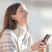 Blukar Earphones, In-Ear Headphones Earphones High Sensitivity Microphone - Noise Isolating, High Definition, Pure Sound for iPhone, iPad, Smartphone, MP3 Players etc.