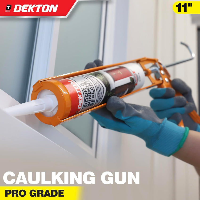 Caulking Gun Metal Frame Hex Rod Plunger Handle with Release Lever â for Sealants