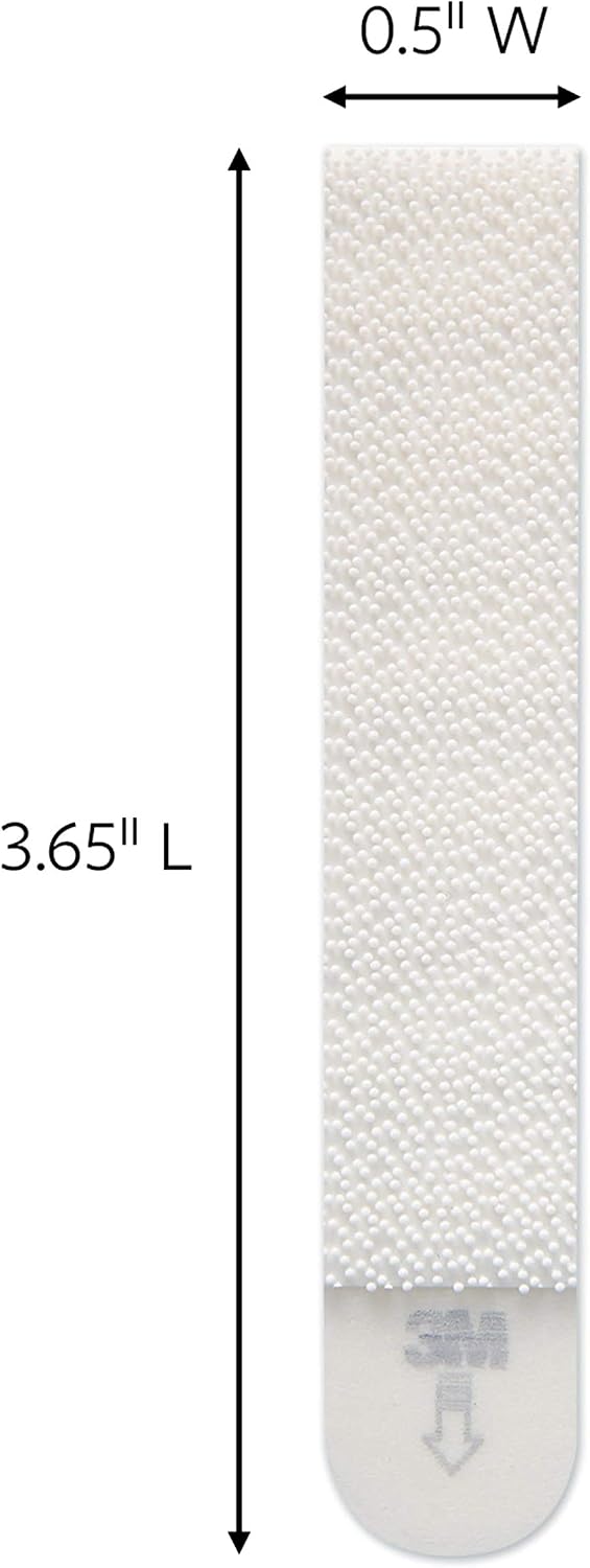 3m Command Narrow Picture Hanging Strips Damage-free Adhesive â White 4 pairs
