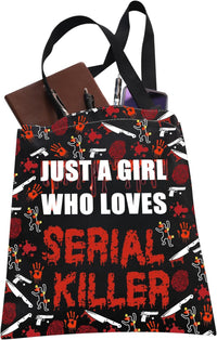 Tote Bag for True Crime Lovers Ã¢ÂÂ Serial Killer Theme Cotton