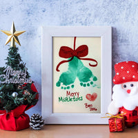 Baby Handprint & Footprint Kit XL 2 Clean-Touch Ink Pads + 6 Imprint Cards Safe Keepsake â Green & Red