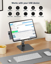 USB-C Hub 7-in-2 Thunderbolt 4 4K60 HDMI Ethernet SD/microSD for MacBook 13in