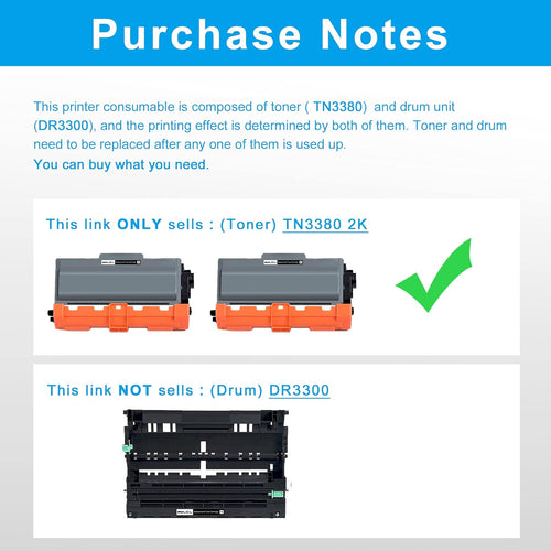 1 BLACK LCL Compatible Toner Cartridge TN3380 TN3330 TN-3380 TN-3330 8000 Pages (1Black) Replacement for Brother DCP-8110DN HL-5440D HL-5450DN HL-5470DN HL-5470DW HL-5470DWT HL-5480DW HL-6180DW HL-6180DUW DWT