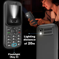 T185 | 4G SIM Free Mobile Phone Unlocked with Dual Nano SIM Slot | 1.8" LCD Screen | Bluetooth | 1000 mAh Battery | FM Radio | Compact Basic Mobile Phone with Torch| Pay As You Go Phones All Carriers
