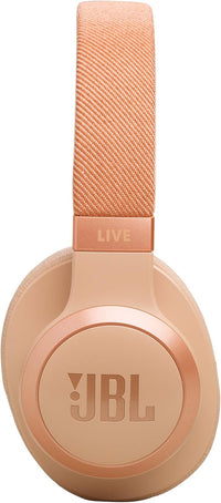 JBL Live 770 NC Wireless Over-Ear Headphones with Noise-Cancelling Technology and 65-Hour Battery Life, Sandstone