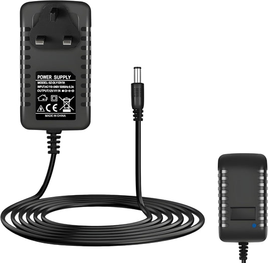 12V Charger for Ride on Car, 1.5M 12V 1ABattery Charger Adapter for Kids Electric Ride on Car SUV Motorcycle ATV Ride Ons Accessories, Sports Car, Quad Bike Jeeps, Electric Baby Carriage Ride Toy
