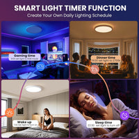 Smart RGB Ceiling Light LED 2700LM Alexa Compatible â 12 Inch