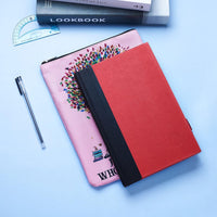 Just A Girl Who Loves Books, Book Cover with Zipper, Gift for Nerd Book, 11 x 8.5 Inches, Washable Fabric