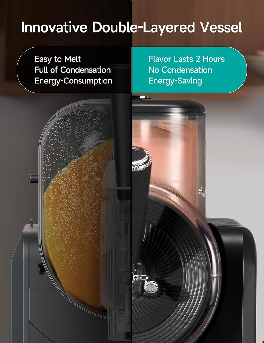 HiCOZY F3 Slush Machine Ice Cream Maker 5 Preset Modes NEW Black