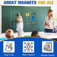 Ceramic Disc Magnets 20 Pack Round Adhesive Back 0.71in x 0.12in â 20pcs