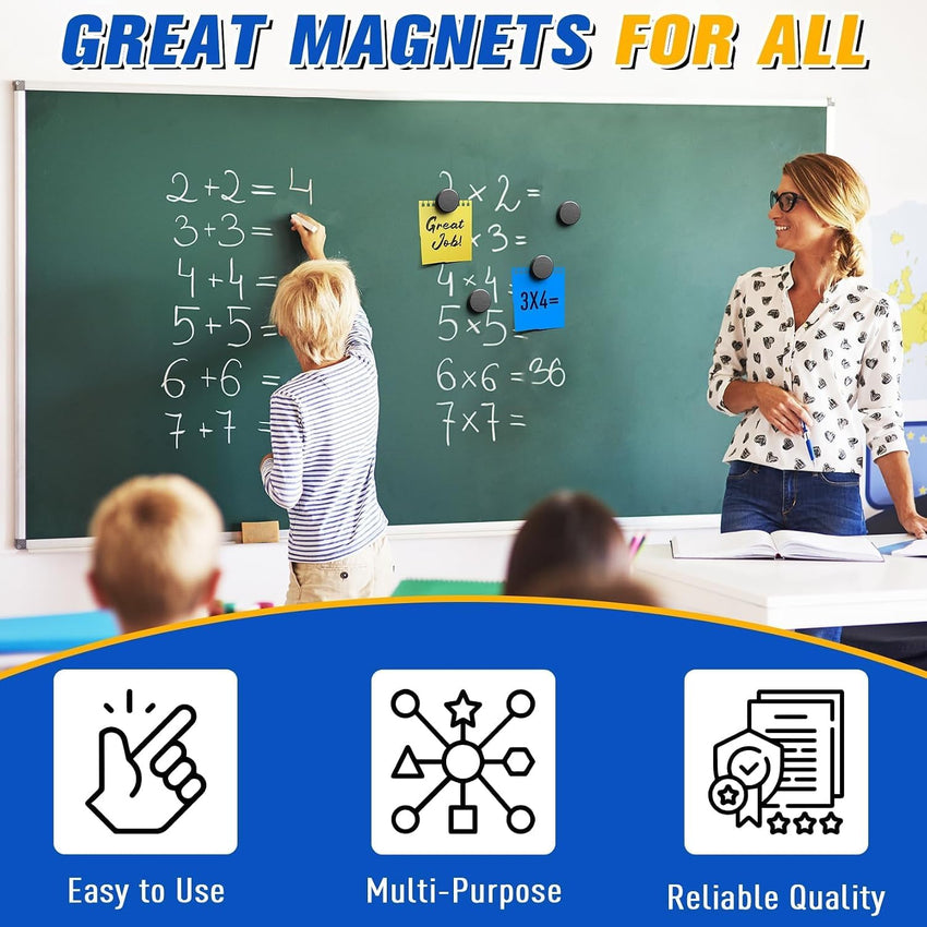 Ceramic Disc Magnets 20 Pack Round Adhesive Back 0.71in x 0.12in â 20pcs
