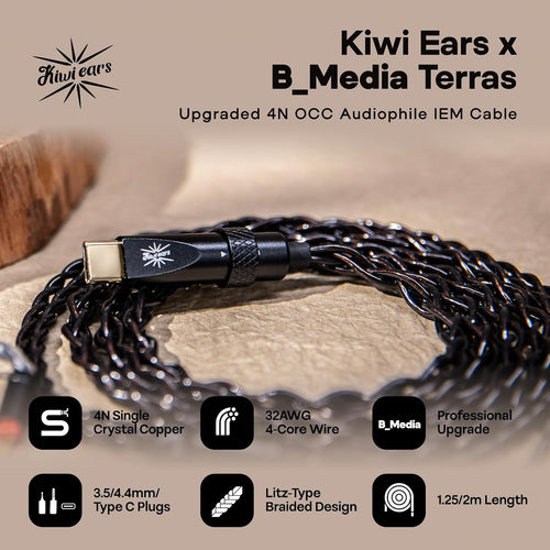 LINSOUL Terras Modular IEM Cable Detachable Connectors 3.5 Only