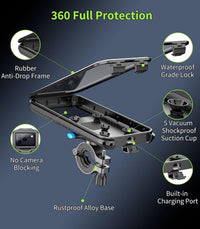 Bike Phone Mount Anti-Theft Waterproof Shockproof Lock/Unlock â Universal
