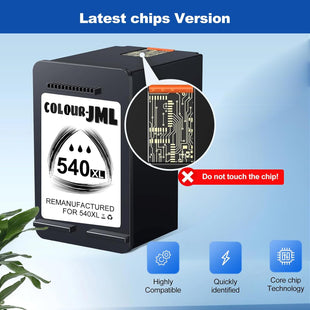540XL 541XL Twin Pack Replacement for Canon 540 and 541 Ink Cartridges PG-540XL Black CL-541XL Colour Printer ink 540 541 XL, Compatible with Canon Pixma TS5150 TS5151 Ink Cartridges, MG3650S printer