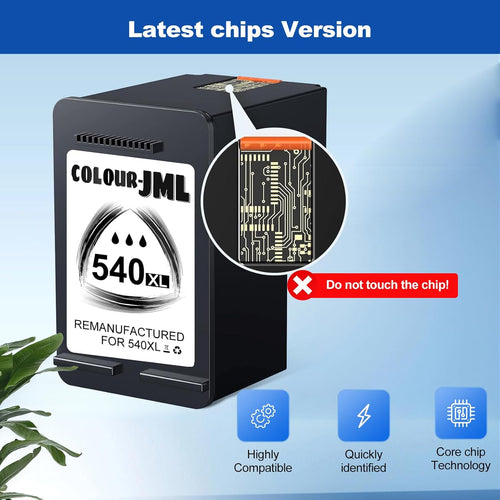 540XL 541XL Twin Pack Replacement for Canon 540 and 541 Ink Cartridges PG-540XL Black CL-541XL Colour Printer ink 540 541 XL, Compatible with Canon Pixma TS5150 TS5151 Ink Cartridges, MG3650S printer