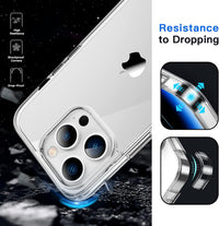 JETech Case for iPhone 14 Pro 6.1-Inch, Non-Yellowing Shockproof Phone Bumper Cover, Anti-Scratch Clear Back (Clear)