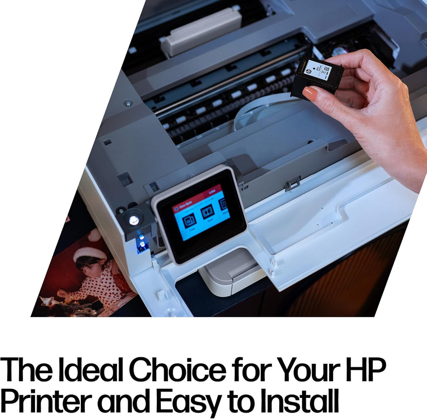 HP 62 Black Original Ink Cartridge | Compatible with HP OfficeJet 5700, HP Envy 5500, 5600, 7600, yield 200 pages (C2P04AE)