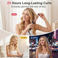 Large 38mm Barrel Curling Tong Ceramic 14 Temp Settings Dual Voltage Hair Curler Wand 38mm