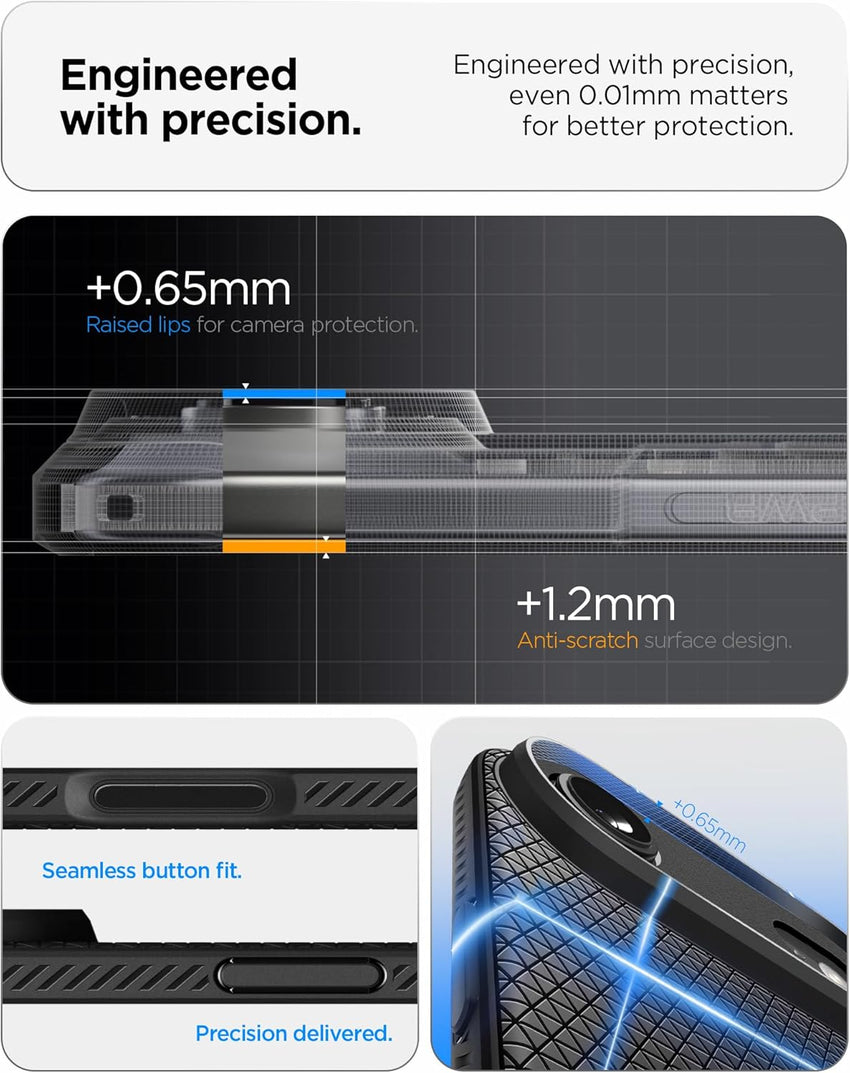 Spigen Liquid Air Case Compatible with iPhone Air (2025) [Military-Grade Drop Protection] - Matte Black
