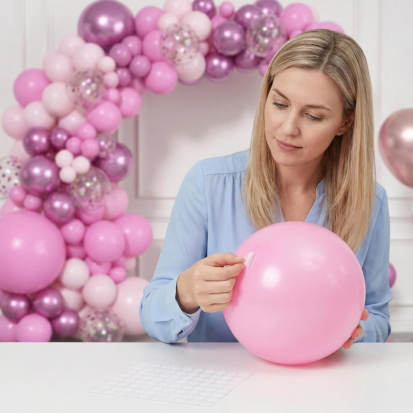 Removable Balloon Glue Dots Extra Strong Double-Sided Sticky Spots 600pc Removable Adhesive â Clear