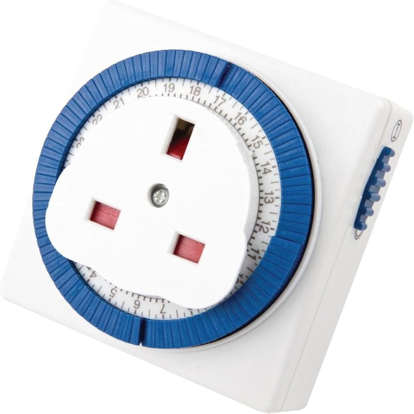 24-Hour Segment Timer Switch Square Mechanical â White