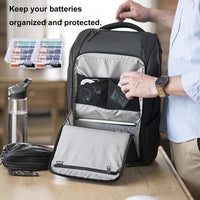7 Pcs Clear Plastic Cell Battery Storage Case Holder Box, AA/AAA Cell Battery Storage Case, Battery Case Hard Plastic Batteries Storage Boxes, for AA/AAA Batteries and Rechargeable Batteries