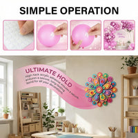 Removable Balloon Glue Dots Extra Strong Double-Sided Sticky Spots 600pc Removable Adhesive â Clear