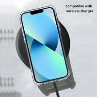 Totill 4 in 1 Case for iPhone 13 pro with [3 Pack] Tempered Glass Screen Protectors, Crystal Clear Phone Cover, Scratchproof and Shockproof, Compatible with Wireless Charger and Bike Phone Holder