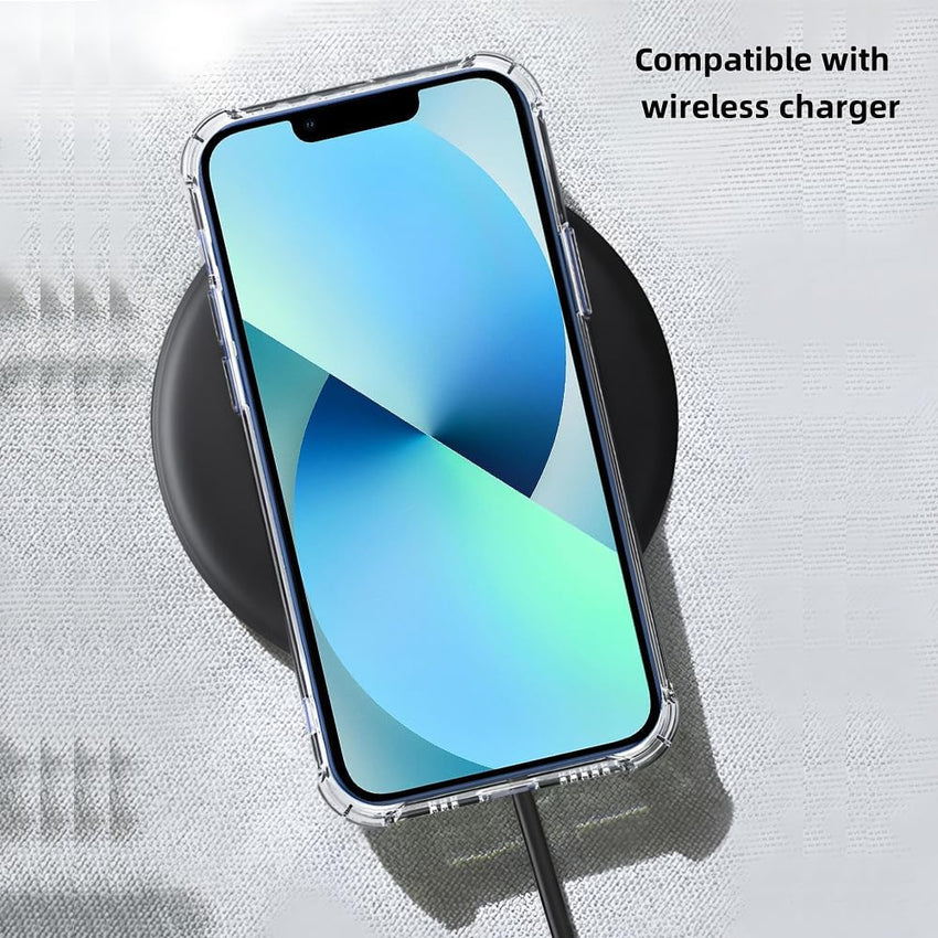 Totill 4 in 1 Case for iPhone 13 pro with [3 Pack] Tempered Glass Screen Protectors, Crystal Clear Phone Cover, Scratchproof and Shockproof, Compatible with Wireless Charger and Bike Phone Holder